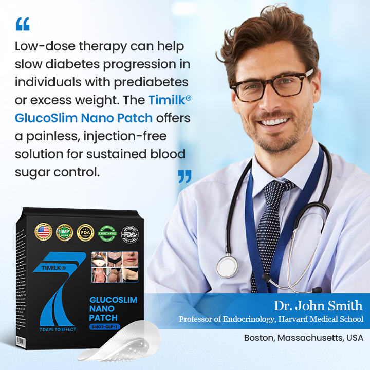Timilk® GlucoSlim Nano Patch — Slimming and Firming, Supports Blood Sugar Management, Injection-Free, Visible Results in 7 Days!