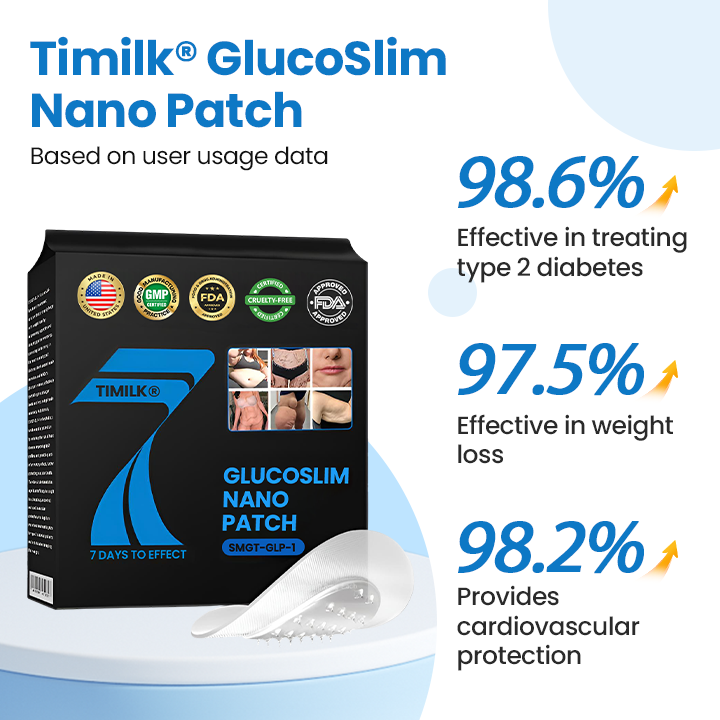 Timilk® GlucoSlim Nano Patch — Slimming and Firming, Supports Blood Sugar Management, Injection-Free, Visible Results in 7 Days!